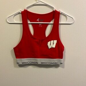 Game day ready bra size small University of Wisconsin